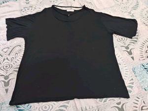 Black Casual Tunic Top