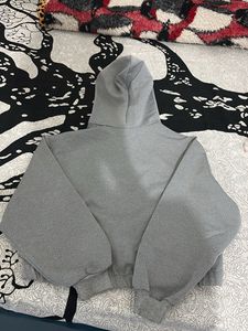 Grey Cropped Hoodie