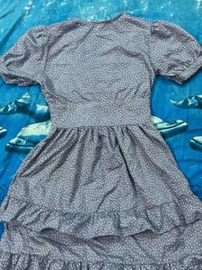 Polka Dot Tiered Midi Dress