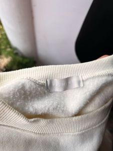 Cream 'luce in altis' Sweatshirt