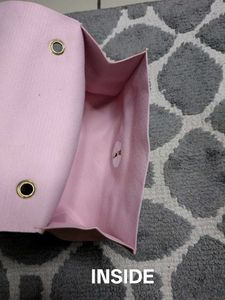 Chic Pink Geometric Pattern Handbag