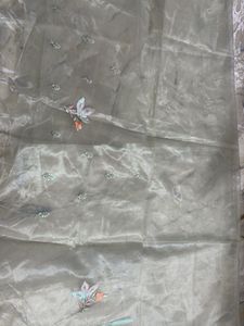 Embroidered Organza blouse fabric