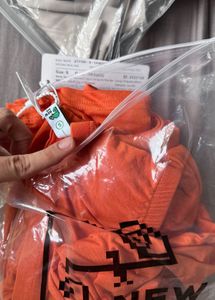 Orange Sweetheart Neck Co-ord Set