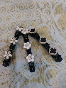 Floral Hair Clips - Set of Three