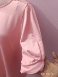 large size Stylish Pink Top