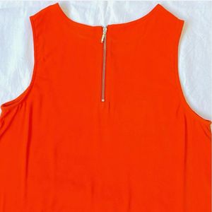 Bright Orange Sleeveless Top