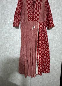 Red Colour Kurta Set