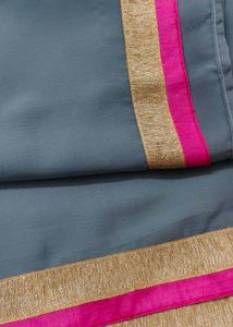 Saree WithDesigner Embroidered Blouse