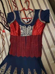 Beautiful embroidered anarkali set