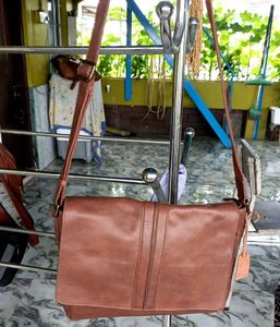 Brown Leather Crossbody Bag