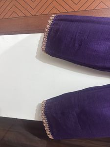 Vibrant Purple Embroidered Kurta Set