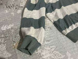 korean brand Striped Long Sleeve Sweater