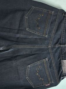 Dark Wash Classic Straight Leg Jeans