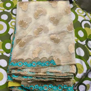 Designer Boutique blouse with Saree