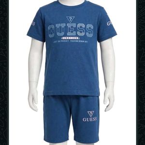 Guess Blue T-Shirt and Shorts Set