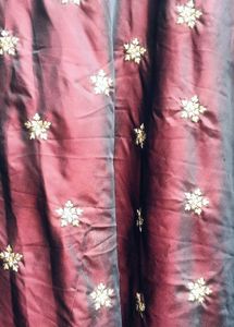 Maroon Embroidered Ethnic Gown perfect for L/M