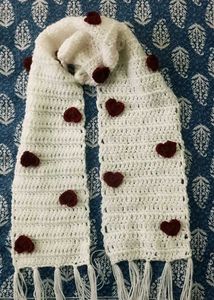 Cozy Handmade Heart Scarf