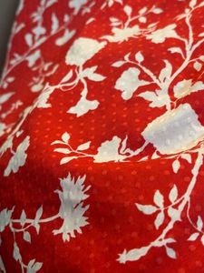 Red Floral Print top used once