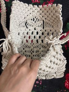 Boho Macrame Crossbody Bag