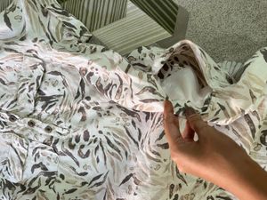 M&amp;S Stylish Printed Short Sleeve Dress