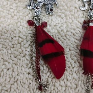 Feather earing