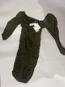 urbanic Chic Ruched Long Sleeve Dress