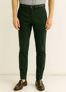 fitted dark green trousers (unisex)