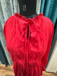 Red Frill Dress