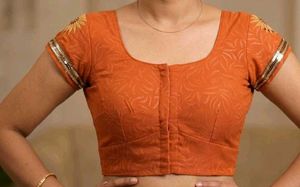 Orange Ethnic Blouse
