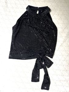 Sequin crop top