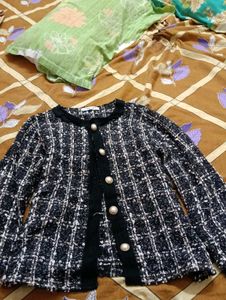 Made In Korea Tweed Set Blazer And Skirt