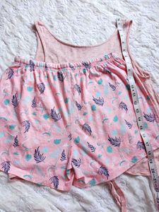 Cute Pink Pajama Set with Shorts