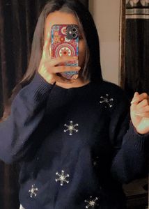 Korean Style Blue Sweater