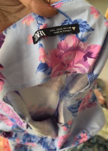 Zara Limited Edition Floral CorsetStyle Mini Dress