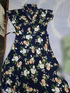Floral Print Midi Dress