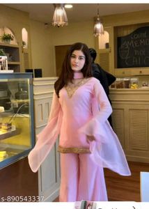 Elegant Pink Kurta Set with Dupatta