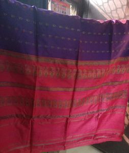Vibrant Purple & Pink Saree