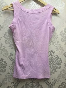 Lilac Ribbed Tank Top