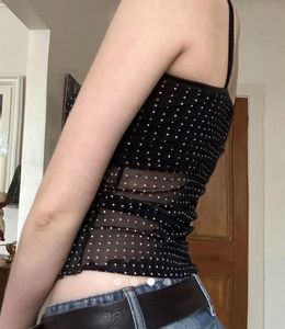 Polka Dot sheer cami top