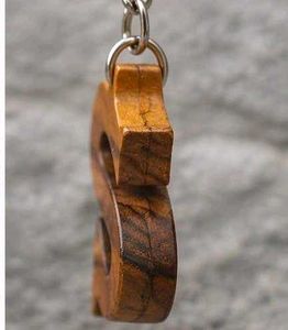 Wooden Alphabet 'S' Keychain