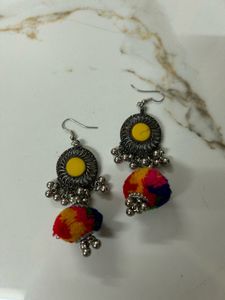 Beautiful Blue &amp; Green Peacock Earrings