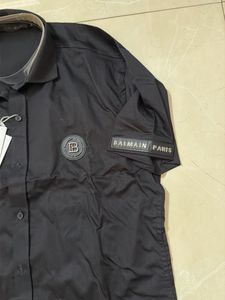Balmain Black Shirt half sleeve size 40 L