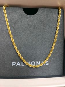 Gold Rope Chain Necklace