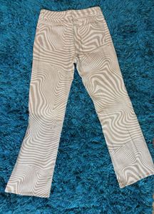H&amp;M Swirl Print Flare Jeans