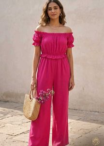 Off-Shoulder Jumpsuit