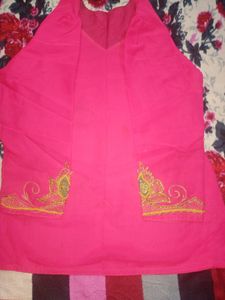 Pink Embroidered Bridal Lehenga