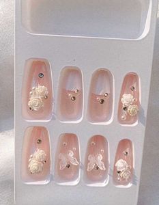3D Crystal Diamond Nails Tips Professional Design