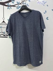 Men's V-Neck T-Shirt - Dark Grey (EUROPE)