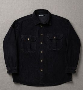 Black Corduroy Overshirt