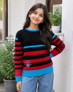 Kids Girls Fashion Knit Sweater | Soft & Comfortab